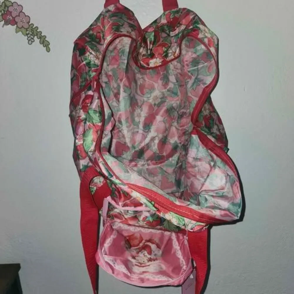 Strawberry Shortcake Foldable Lightweight Shopping Duffle Bag